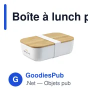 Boîte à lunch personnalisable Midori Bamboo avec logo - Miniature 10