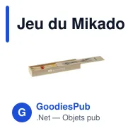 Jeu du Mikado personnalisable avec logo - Mikado jeu - Miniature 1
