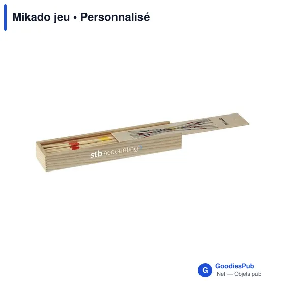 Jeu du Mikado personnalisable avec logo - Mikado jeu - Image 1