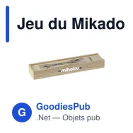Jeu du Mikado personnalisable avec logo - Mikado jeu - Miniature 3