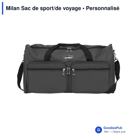 Sac de sport personnalisable avec logo - Milan - Image 2