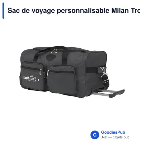 Sac de voyage personnalisable Milan Trolley avec logo