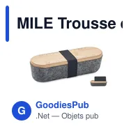 MILE Trousse en feutre RPET - Miniature 1