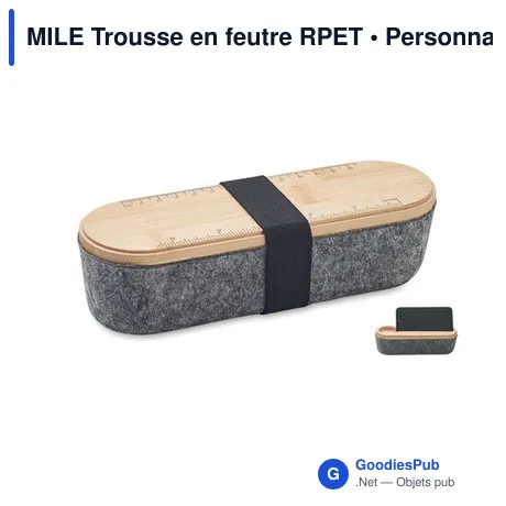 MILE Trousse en feutre RPET