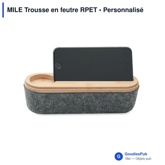MILE Trousse en feutre RPET - Image 2