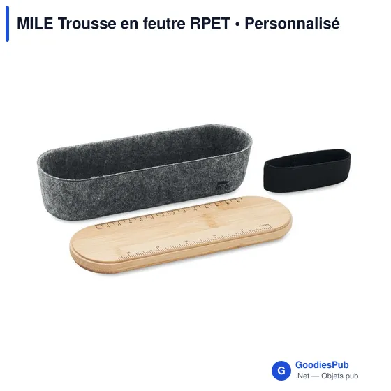 MILE Trousse en feutre RPET - Image 4
