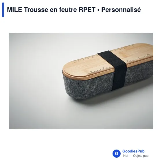 MILE Trousse en feutre RPET - Image 5