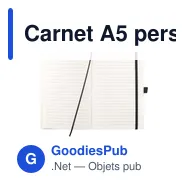 Carnet A5 personnalisable en briques de lait recyclées avec logo - Miniature 2