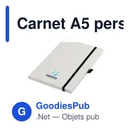 Carnet A5 personnalisable en briques de lait recyclées avec logo - Miniature 3