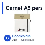 Carnet A5 personnalisable en briques de lait recyclées avec logo - Miniature 8