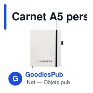 Carnet A5 personnalisable en briques de lait recyclées avec logo - Miniature 9