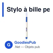 Stylo à bille personnalisable en brique de lait recyclée avec logo - Miniature 6
