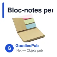 Bloc-notes personnalisable en carton de lait recyclé avec logo - Miniature 1