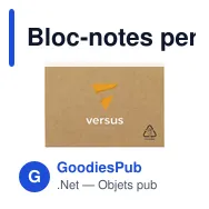 Bloc-notes personnalisable en carton de lait recyclé avec logo - Miniature 6
