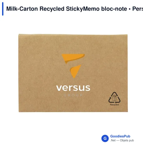 Bloc-notes personnalisable en carton de lait recyclé avec logo - Image 6