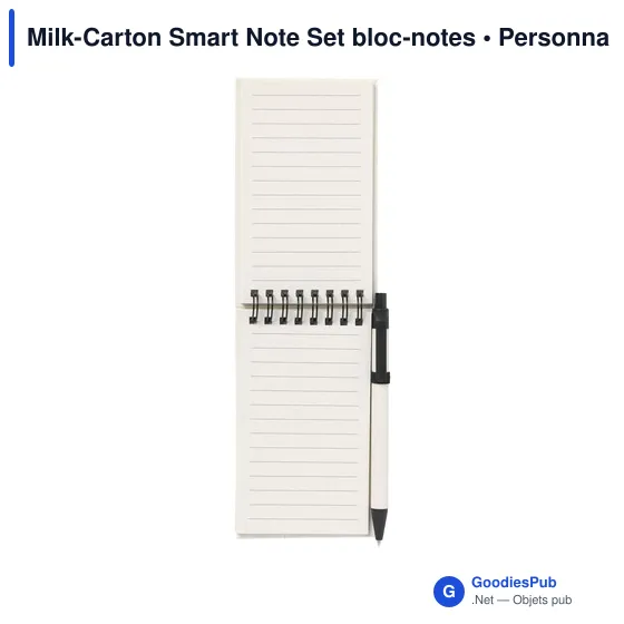 Bloc-notes personnalisable Milk-Carton Smart Note Set avec logo - Image 5