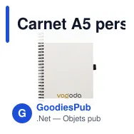 Carnet A5 personnalisable en briques de lait recyclées avec logo - Miniature 9