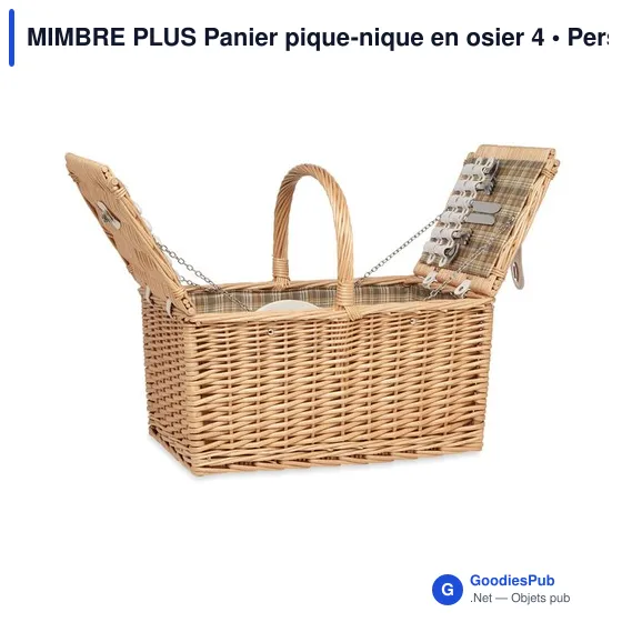 MIMBRE PLUS Panier pique-nique en osier 4 - Image 4