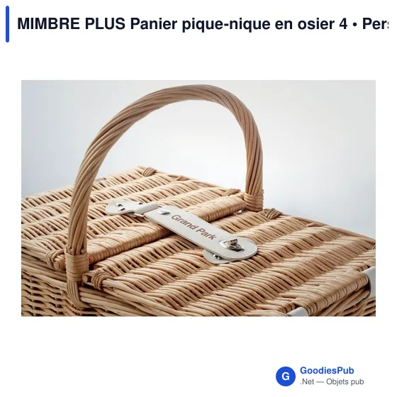 MIMBRE PLUS Panier pique-nique en osier 4 - Image 5