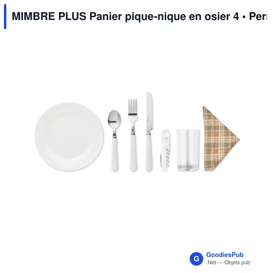MIMBRE PLUS Panier pique-nique en osier 4 - Image 8