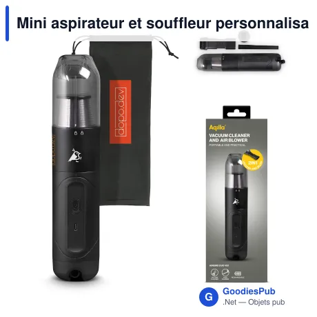 Mini aspirateur et souffleur personnalisable avec logo - Aqiila Airbird VB1