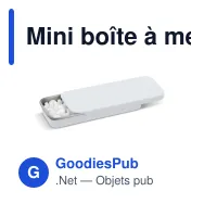 Mini boîte à menthes personnalisable en métal avec logo - Coulissante - Miniature 4
