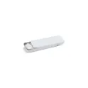 Variante Blanc - Mini boîte à menthes personnalisable en métal avec logo - Coulissante