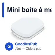 Mini boîte à menthes personnalisable en fer-blanc avec logo - Fer-blanc - Miniature 2