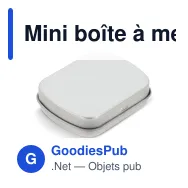 Mini boîte à menthes personnalisable en fer-blanc avec logo - Fer-blanc - Miniature 4