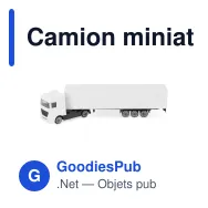 Camion miniature personnalisable en métal et plastique avec logo - Mini camion - Miniature 2