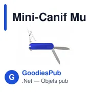 Couteau de poche multifonctions personnalisable avec logo - Mini-Canif Multi-Usages - Miniature 1