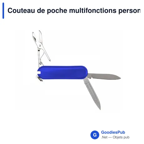 Couteau de poche multifonctions personnalisable avec logo - Mini-Canif Multi-Usages