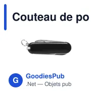 Couteau de poche multifonctions personnalisable avec logo - Mini-Canif Multi-Usages - Miniature 12