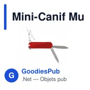 Couteau de poche multifonctions personnalisable avec logo - Mini-Canif Multi-Usages - Miniature 3