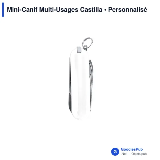 Couteau de poche multifonctions personnalisable avec logo - Mini-Canif Multi-Usages - Image 7