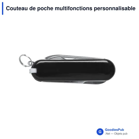 Couteau de poche multifonctions personnalisable avec logo - Mini-Canif Multi-Usages - Image 9