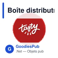 Boîte distributrice personnalisable Mini ClicTin pour pastilles à la mentheavec logo - Miniature 2