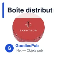 Boîte distributrice personnalisable Mini ClicTin pour pastilles à la mentheavec logo - Miniature 3