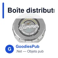 Boîte distributrice personnalisable Mini ClicTin pour pastilles à la mentheavec logo - Miniature 7