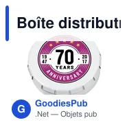 Boîte distributrice personnalisable Mini ClicTin pour pastilles à la mentheavec logo - Miniature 10