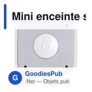 Mini enceinte sans fil personnalisable Renzo avec logo - Miniature 3