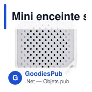 Mini enceinte sans fil personnalisable Renzo avec logo - Miniature 5