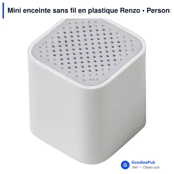 Mini enceinte sans fil personnalisable Renzo avec logo - Image 6