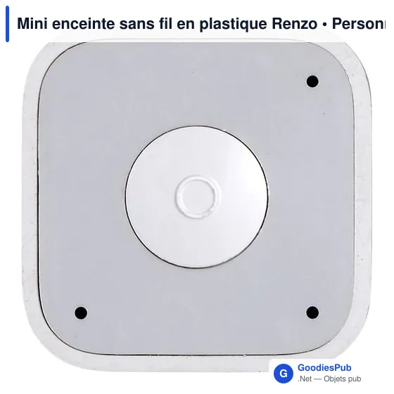 Mini enceinte sans fil personnalisable Renzo avec logo - Image 7