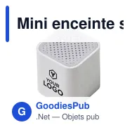 Mini enceinte sans fil personnalisable Renzo avec logo - Miniature 8