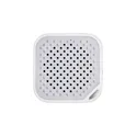 Variante blanc - Mini enceinte sans fil personnalisable Renzo avec logo