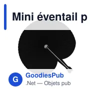 Mini éventail pliable personnalisable en plastique avec logo - 8 coloris - Miniature 3