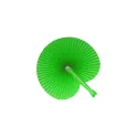 Variante Vert clair - Mini éventail pliable personnalisable en plastique avec logo - 8 coloris