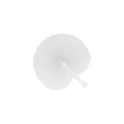 Variante Blanc - Mini éventail pliable personnalisable en plastique avec logo - 8 coloris