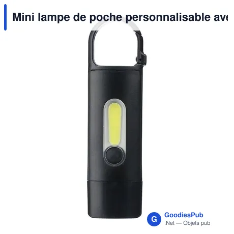 Mini lampe de poche personnalisable avec logo - Zai